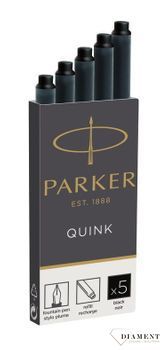 Naboje Do Pióra Wiecznego Parker Czarne Quink Standard 5 szt. 1950382. Naboje standardowe do pióra wiecznego Parker. Pasują one do wszystkich typów piór wiecznych Parker..jpg